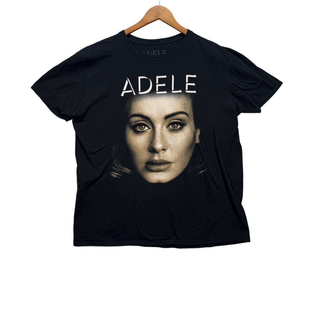 Adele Live 2016 Tour T-Shirt Black Concert Band Tee Double Sided XL